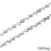 Chaîne Cœur en Acier Inoxydable de 0,5/1 Mètre Chaîne Cubaine Chaîne Punk de Base pour la Fabrication de Colliers Bracelets Bijoux Accessoires