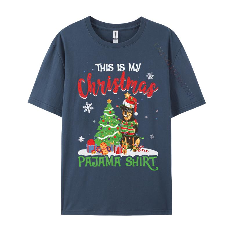 Santa Rottweiler Dog This Is My Christmas T Shirts Unisex Tee Shirts Graphic Unisex Tops Tees Clothes Plain T Shirts Wholesale