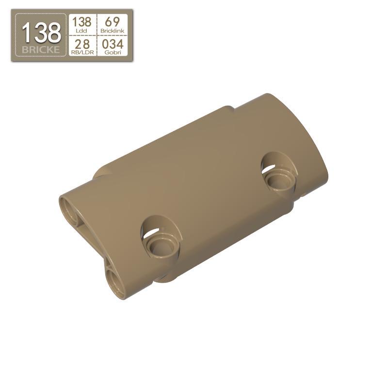 BRICKE Brick 7x3 Technic Panel - Compatible with Lego 24119, Ideal for Educational DIY Projects
