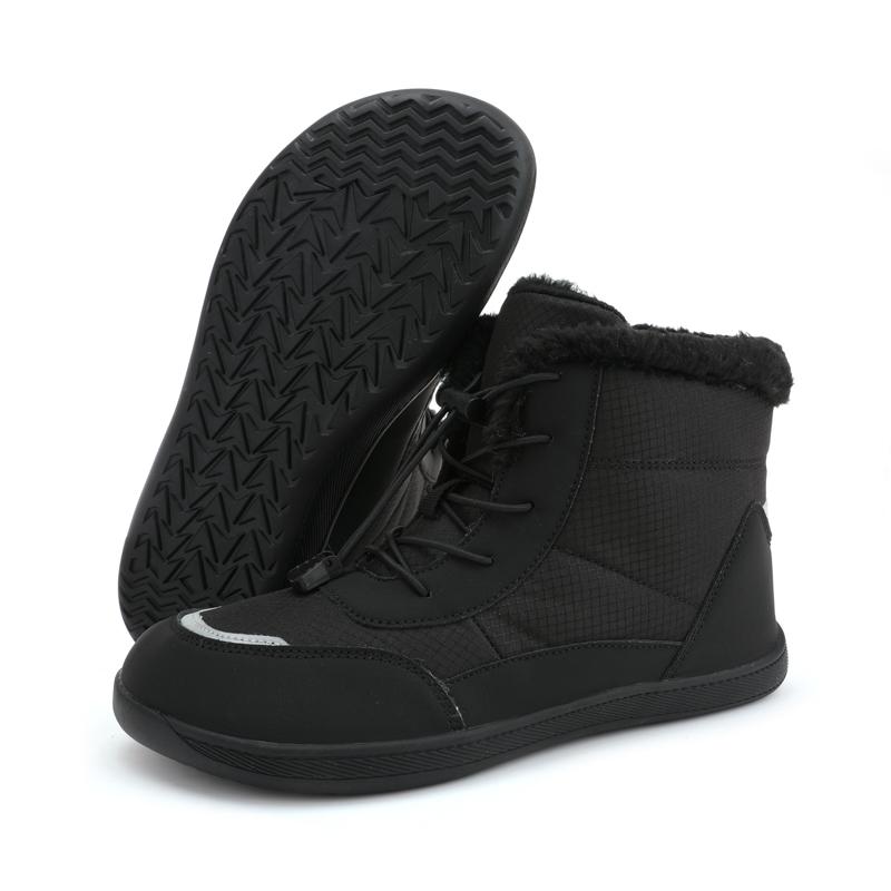 Women's Barefoot Snow Boots Plus Velvet Warm High-top Cotton Shoes Women's Outdoor Warm Casual Shoes