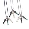 Anime Sword Art Online Necklace for Men Elucidator DARK REPULSER Sword Set Necklace Jewelry Pendant Chains Choker Collares Gift
