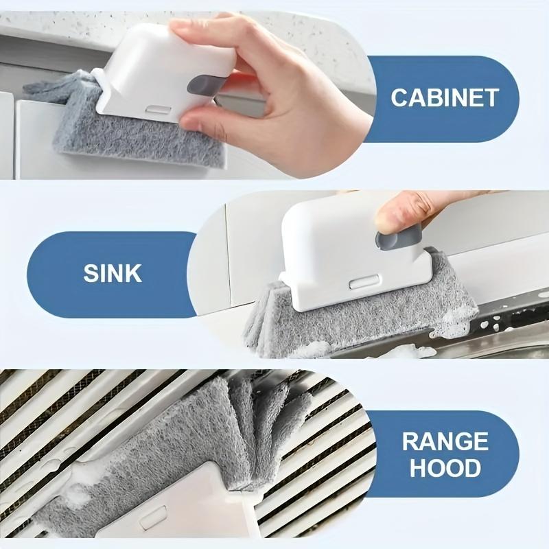 1Pcs Window Groove Cleaning Cloth Brush Slot Hand-held Door Gap Keyboard Kitchen Floor Gap Household Cleaning Tools