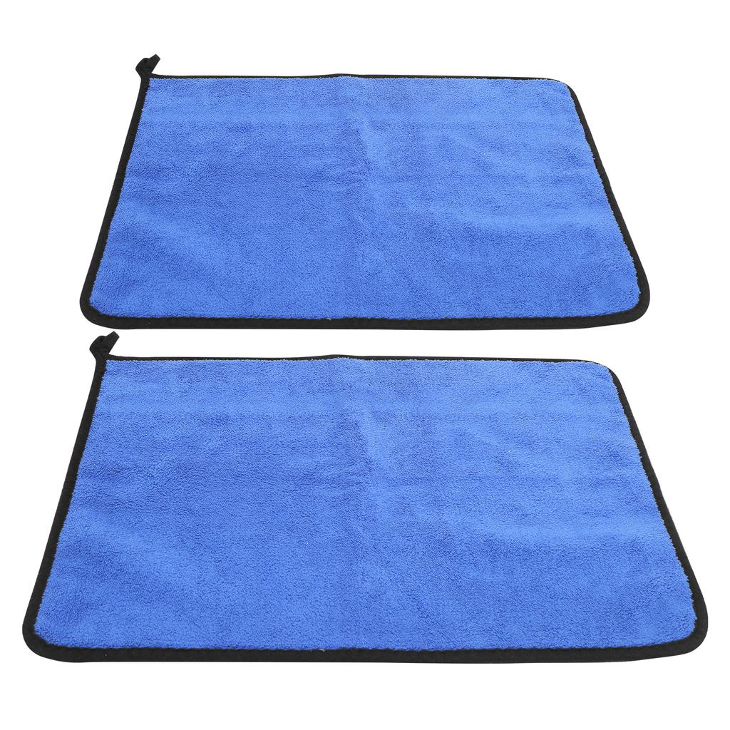 Cotton Fishing Towel Thickening Water Absorption Double Sided Color Towel Fishing Accessory(Blue Gray )