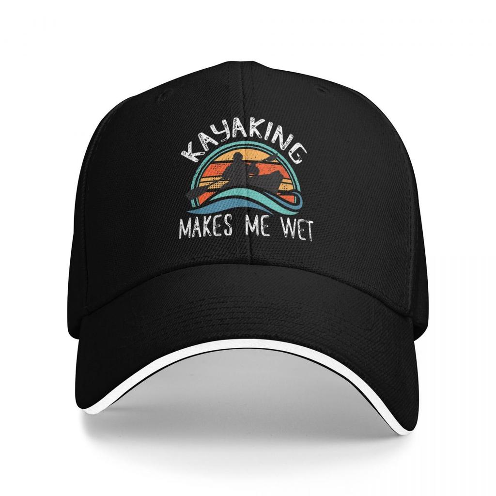 Baseball Caps Kayaking Gets Me Wet Vintage Retro Customized Female Male Outdoor Spring Hats