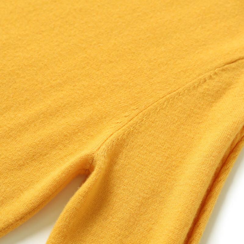 Women's Pure Wool Ribbed Half-Turtleneck Sweater