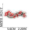 Literary Music Note Embroidery Cloth Sticker Clothes Patch Decoration Versatile Diy Bag Pants Hole Repair Embroidery Sticker