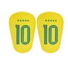 Chapmap Mini Football Soccer Shin Guards Mini Size Lightweight Number Printed Hard Shell Protective Shin Pads for Youth Adult 1