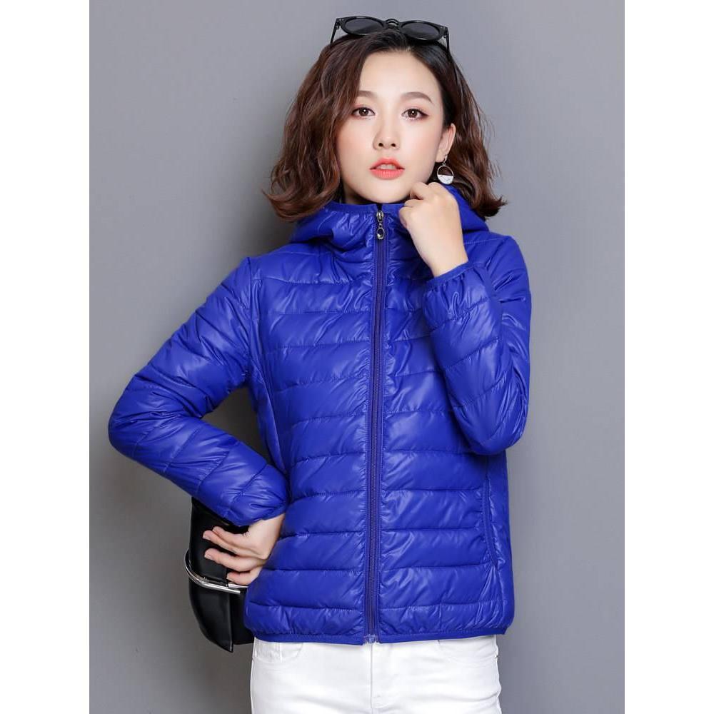 Women's Spring Autumn Winter Coat with Hood Thick  Long Sleeves Warm Plain, Smooth, Form-fitting, with Zipper Pockets, Cardigan, Women's Coat