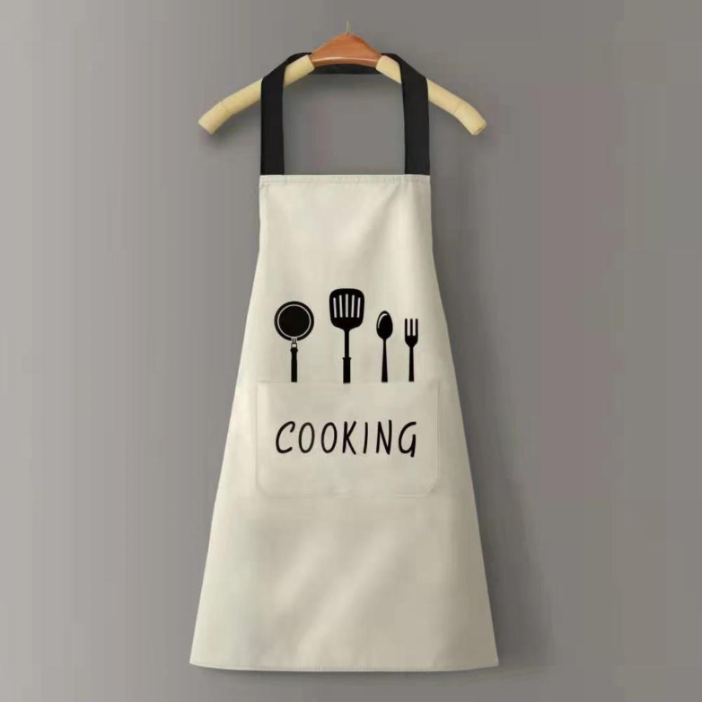 Stylish Waterproof Kitchen Apron for Cooking Oil-Resistant Sleeveless Design, One Size Fits All