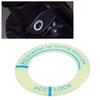 Qiilu Premium Quality Ignition Switch Decoration Ring, Car Motorcycle Luminous Ignition Switch Keychain Circle Cover Trim Universal (Green Light Blue)