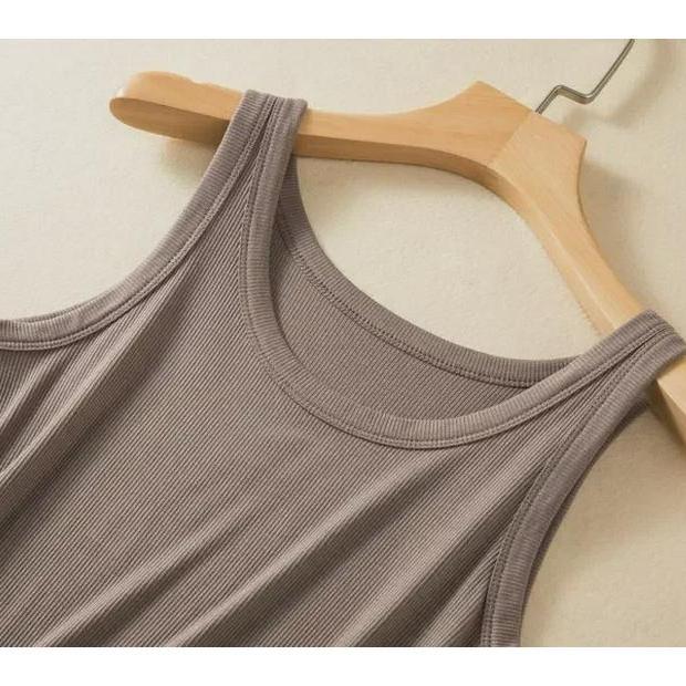 Kadın Slim Fit Modal Atlet - İlkbahar/Yaz Çok Yönlü İnce İplik Üst