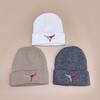 Simple Bull Head Embroidery Hip-Hop Knitted Hat For Men And Women To Keep Warm And Cool Street Pullover Hat