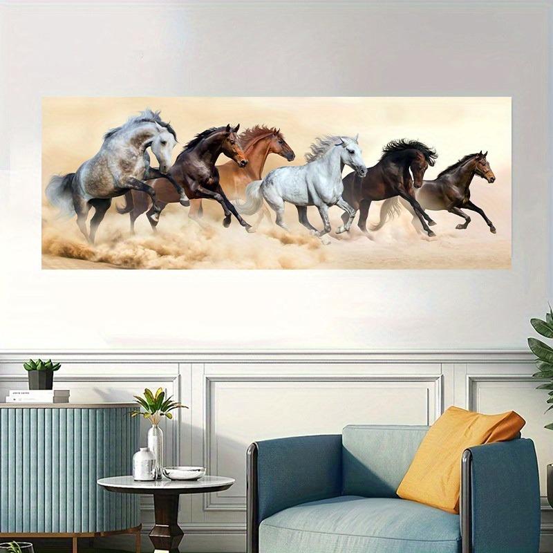 Artă de Perete Modernă de Modă Mărime Mare Cal Auriu Animal HD Pânză Pictură în Ulei Postere și Printuri Decor Acasă Dormitor Living