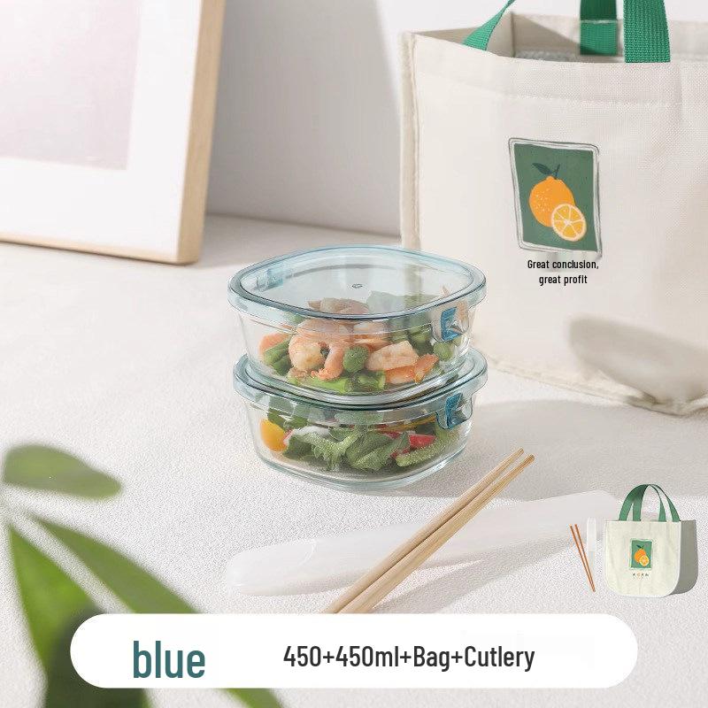 Microwaveable Glass Lunch Bento Box - Salad & Fresh Storage Container
