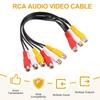 uxcell AV Audio Video Splitter 3RCA Female Plug to 6RCA Female 25cm Composite Video Splitter Adapter Output Cable 2-Pack Cable, Plug,