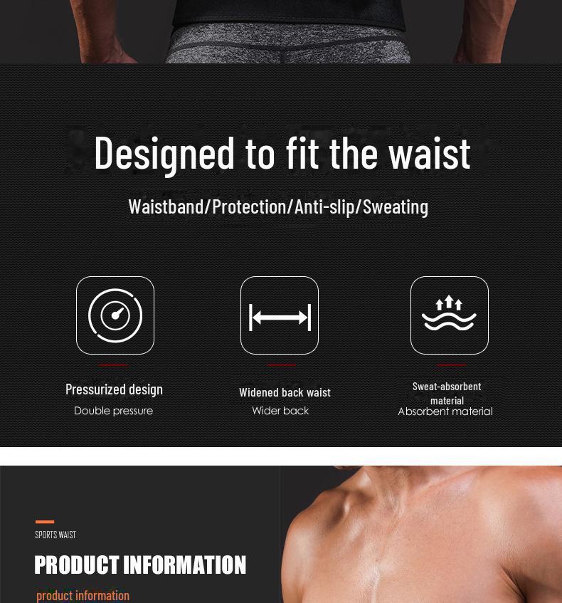 JINGBA Sports Waist Support Belt for Running, Cycling, Basketball, and Weightlifting