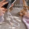 Anti-Lost Function Phone Chain Pendant Beaded Chain Beaded Pendant Accessory  Women's Accessory