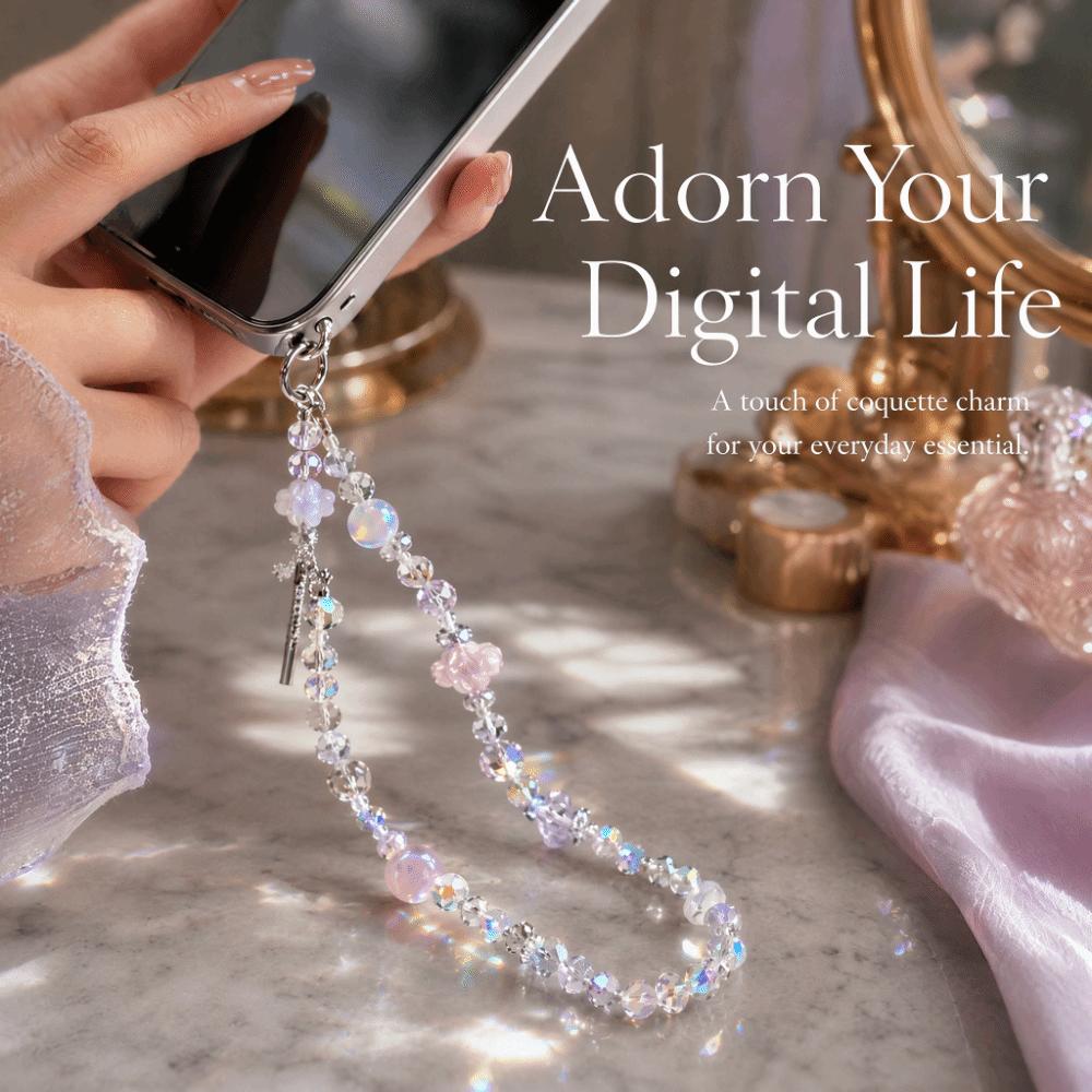 Anti-Lost Function Phone Chain Pendant Beaded Chain Beaded Pendant Accessory  Women's Accessory