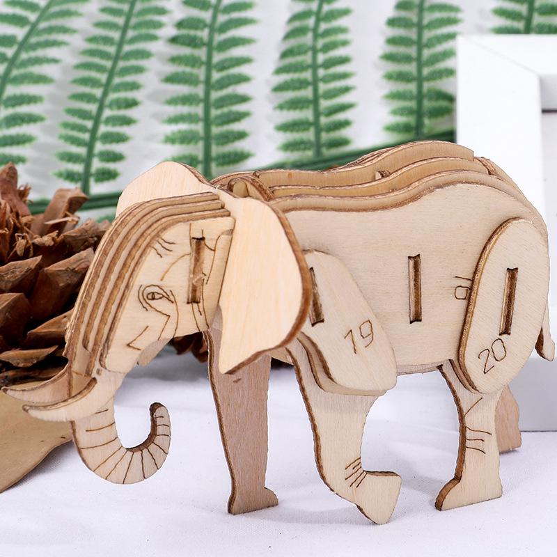 Children's DIY Wooden Toys Wooden Model Puzzle Three-dimensional Puzzle Hand-assembled Coloring Insect Model Building Blocks