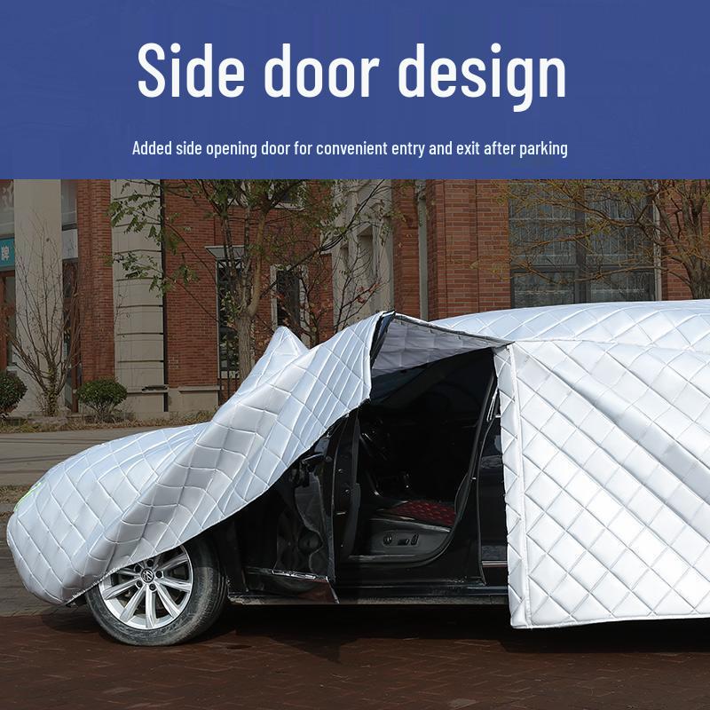 Universal Extra-Thick Winter Car Cover: Anti-Hail, Anti-Freezing, Anti-Snow Protection with Thickened Cotton Quilt