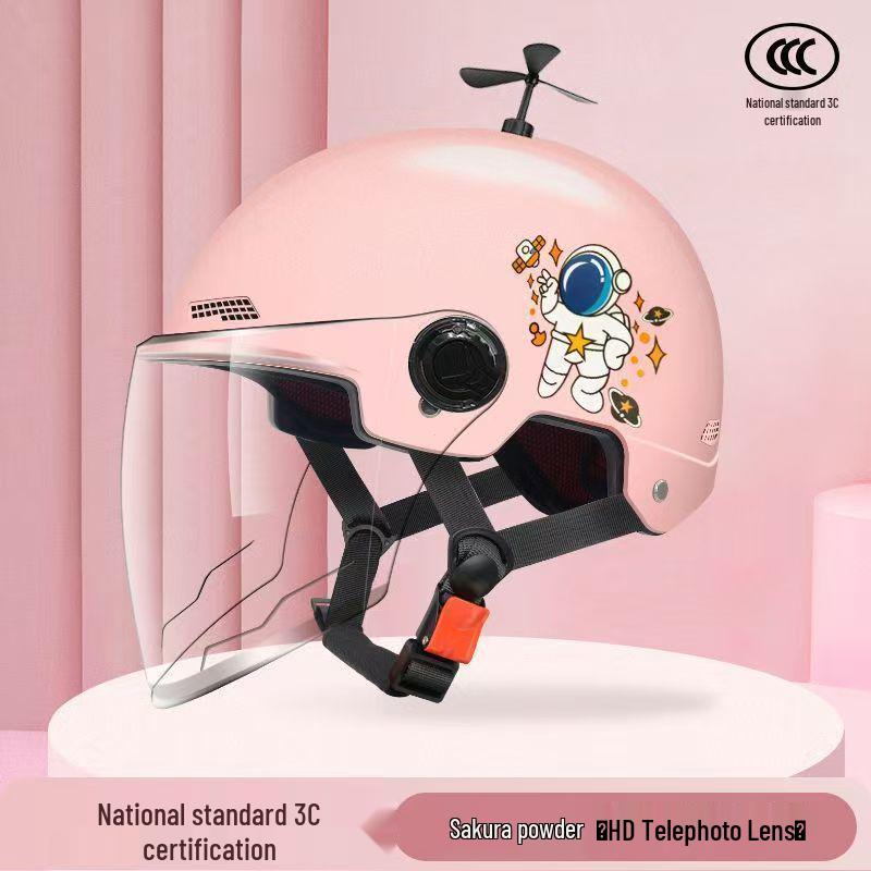 Adjustable 3C Electric Bike Helmet: Lightweight, Cute Design for Men & Women, All-Season Sun Protection