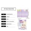 12 Colors Pet Nail Polish Pen Cat Dog Nail Art Pet Grooming Tool Washable Nail Paint Pen Quick Dry Fine Tip Pet Claw Decoration