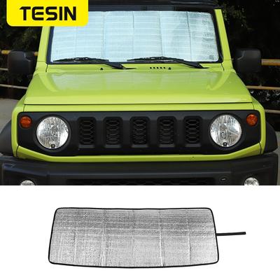 TESIN Windshield Sunshades for Suzuki Jimny JB74 + Car Front Windshield Sun Visor Cover Accessories for Suzuki Jimny