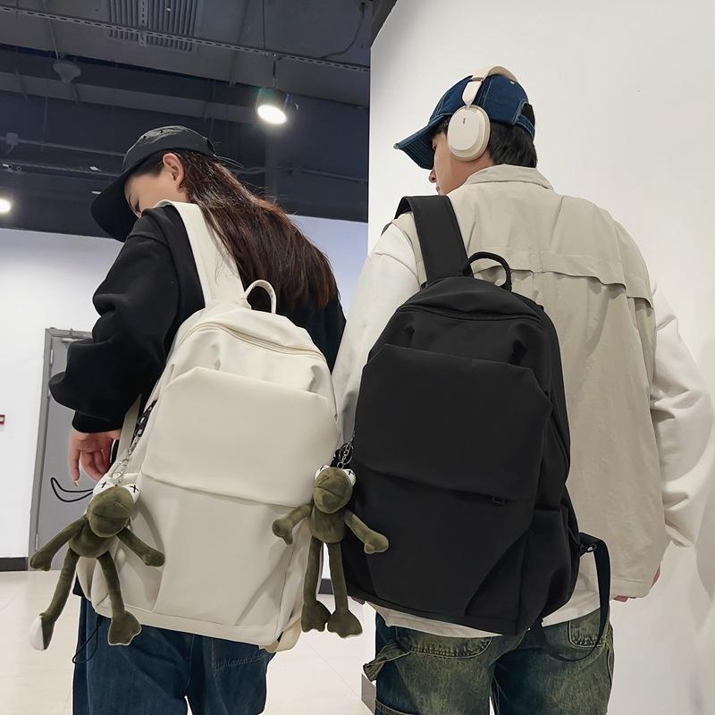 Backpack Simple Large Capacity Travel Backpack Female Leisure Japanese Junior High School Student High School Student School Bag Male