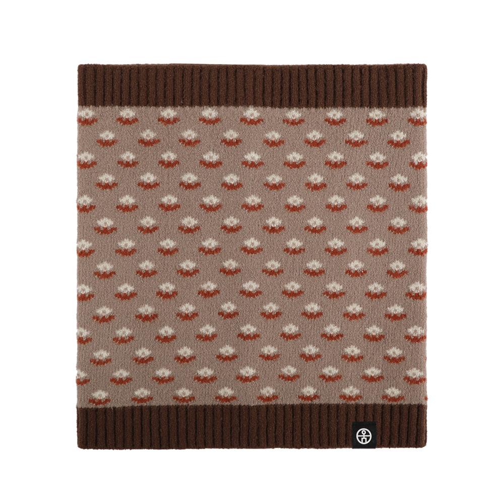 

Жаккардовый вязаный шарф-накидка женский с подогревом шарф из немецкого бархата зимний теплый защита шеи ветрозащитный накладной воротник накидка на шею 25.5*28.5cm