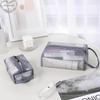Transparent Mesh Cosmetic Bag Makeup Bag Travel Zipper Toiletry Bag Large Capacity Portable Handbag Storage Washbag