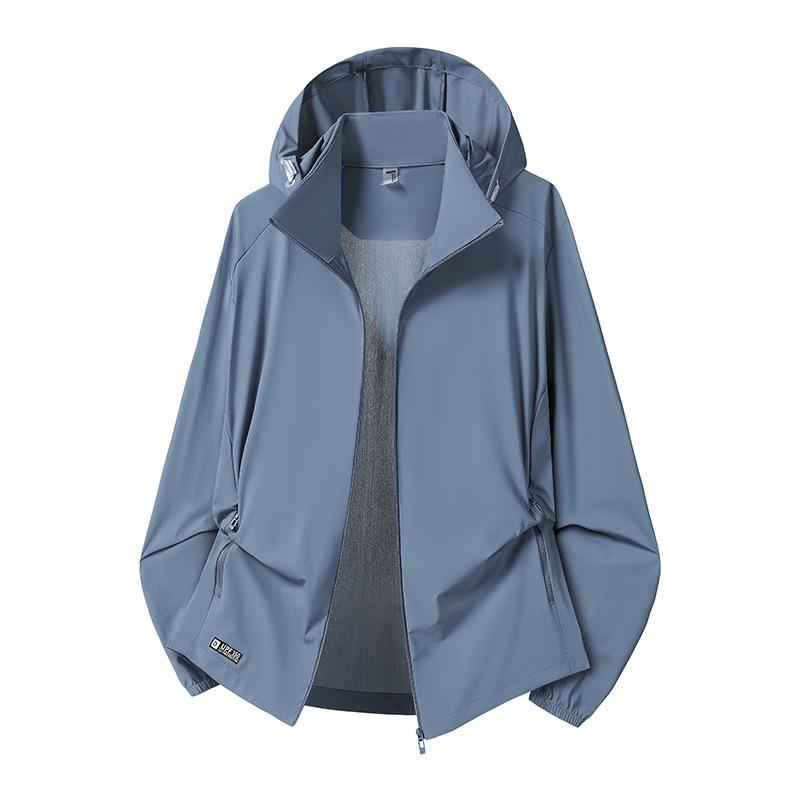 UPF10 + New Sunscreen Clothing for Men and Women Loose and Quick-drying Ice Silk Jacket Outdoor UV Protection Light Skin Clothing for Women