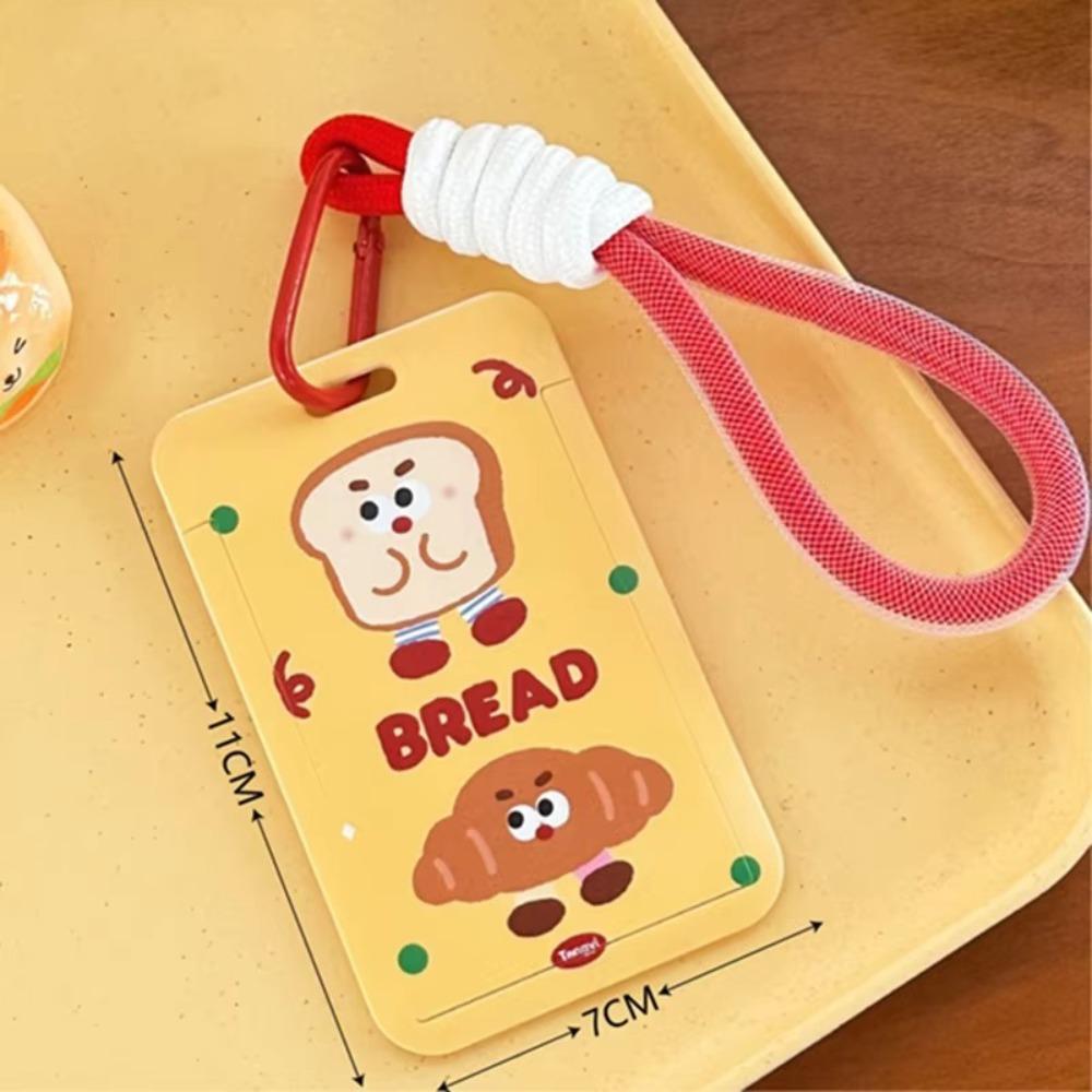 

Cute Plastic Card Holder Kawaii Cartoon ID Holders with Lanyard Card Cover Case for Students