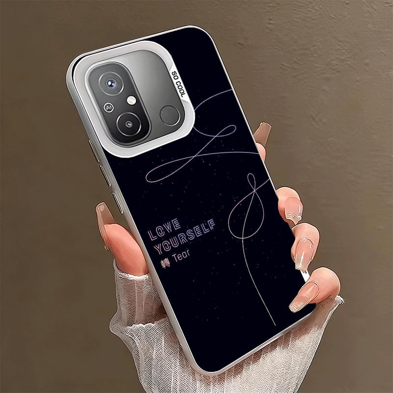 Love Yourself Flower Heart Line Kpop Soft Phone Case for Xiaomi Redmi 15C 15 14C 13C 12C Poco X5 X6 X7 Pro X3 F8 F7 Ultra M8 13 Xiaomi Redmi 15 5G