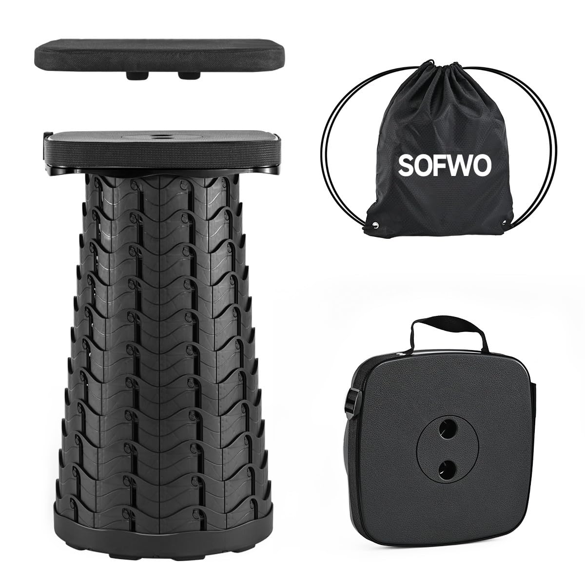 Складной стул, Туристический стул, Раскладной, Складной уличный стул, Легкий, Компактный, Портативный, Грузоподъемность 220 кг, Открытие/Закрытие за одну секунду, H