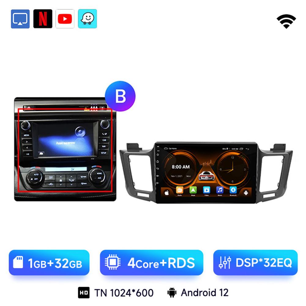 JIUYIN 10.1" Android 13 Car Auto Radio For Toyota RAV4 RAV 4 2013 - 2017 Multimedia Player 4G Carplay GPS Stereo Head Unit