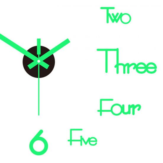 Yousheng Rahmenlose Acryl 3D Wanduhr Modern Geräuschlos DIY Heim Büro Schlafzimmer Wohnzimmer Innen Digital Analoge Uhr Dekoration