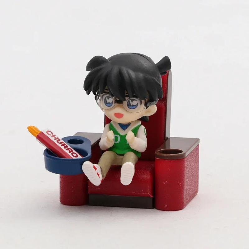 6 szt./zestaw Detektyw Conan Kino Kawaii Lalki Cosplay Kolekcja Figurki Dekoracja Zabawki Prezent Urodzinowy dla Dzieci