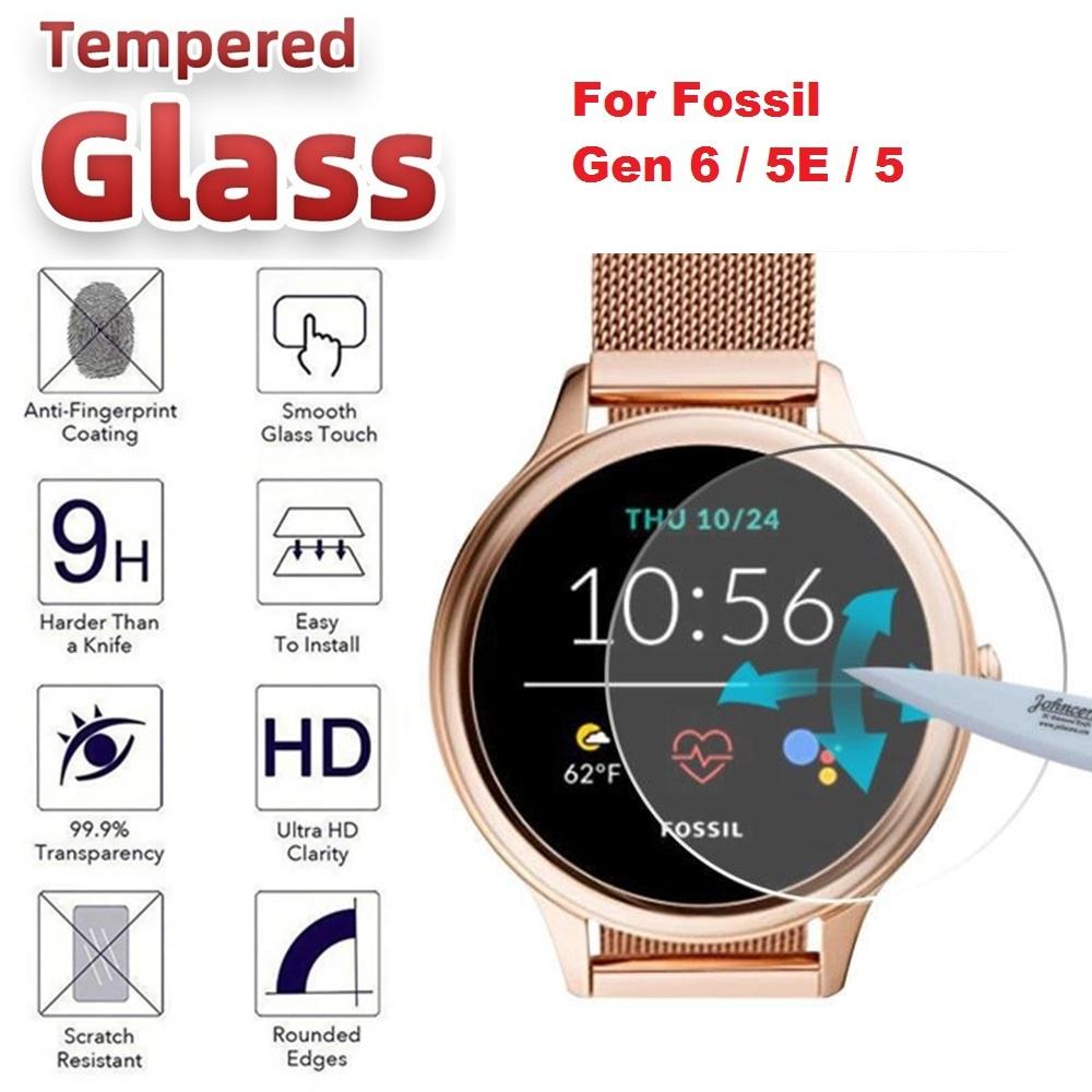 

Защитная пленка для экрана для гибридных умных часов Fossil Gen 6 5E 5 Carlyle HR, закаленное стекло с защитой от царапин, гладкая защитная пленка