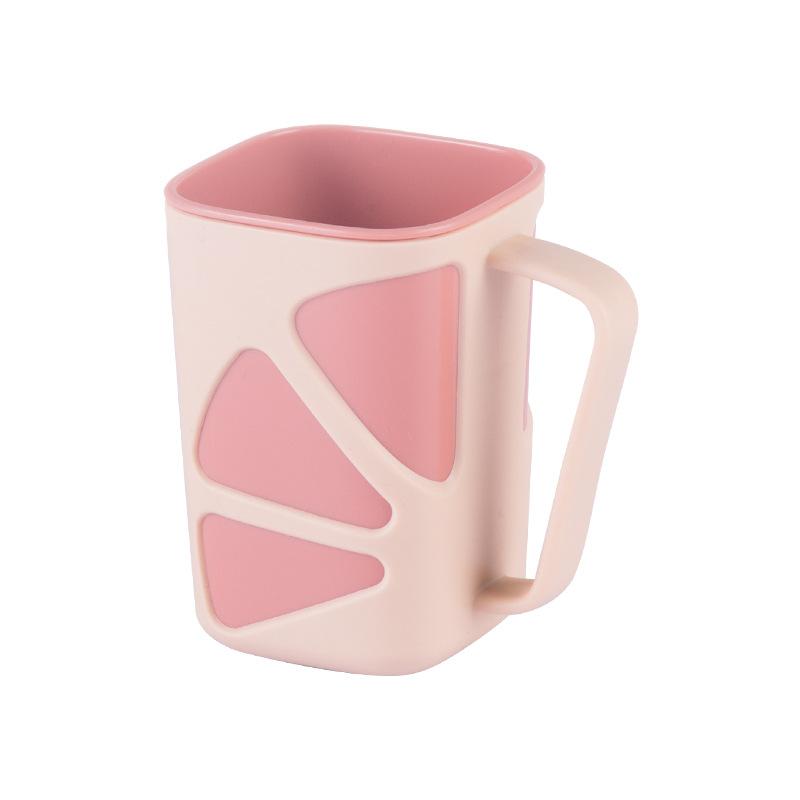 

Lemon Cup, Mouthwash Cup, Household Toiletry Cup, Brushing Cup, Dental Tube, Plastic Toothpick Cup 301-400ml светло-розовый
