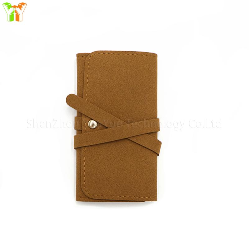 Soft Microfiber Travel Jewelry Case Jewelry Organizer Roll Bag Earring Ring Necklace Pouch Travel Jewelry Roll