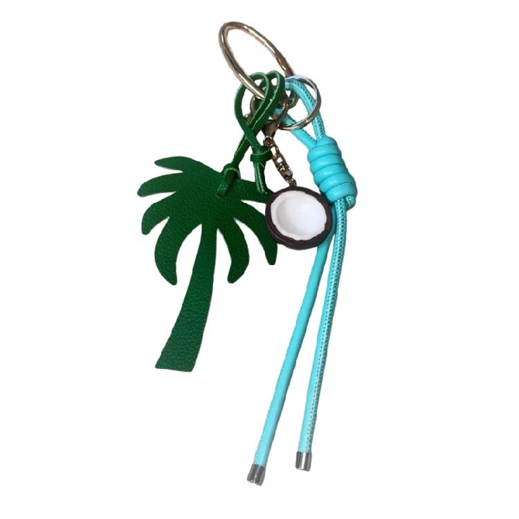 

Multi Purpose Resin Keychain Charm Feature Tropical Tree Design Hanging Decoration For Beach Lovers And Gift