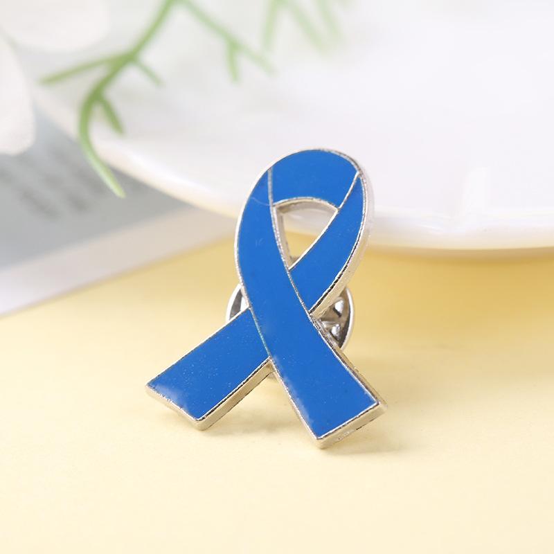 Red Awareness Ribbon Pins Love Care HIV AIDS Pink Ribbon Against Breast Cancer Lapel Badge Multi-coloured Dripping Oil Brooch