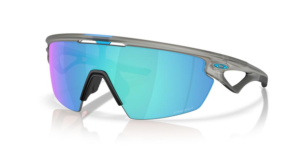 Oakley Sunglasses Frame Color Matte Gray Lens Prizm 136mm 0OO9403, (Front) Ink, Color Sapphire,