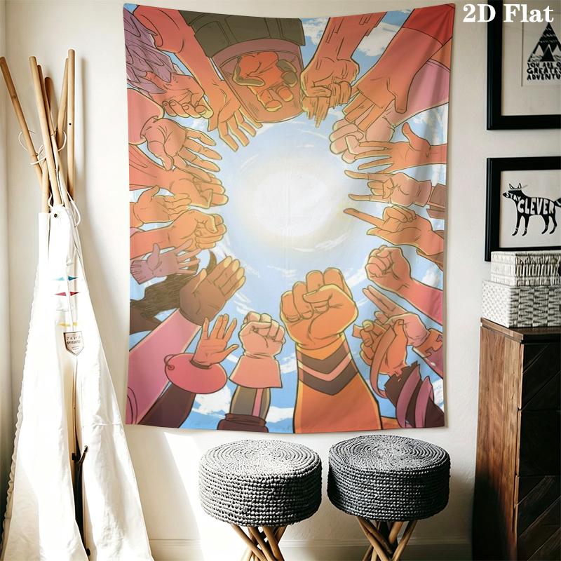 My Hero Academia Wall Tapestry Aesthetic Wall Hanging Printed Fabric Blanket Decorative Tapestries for Bedroom Living Room Home Decor