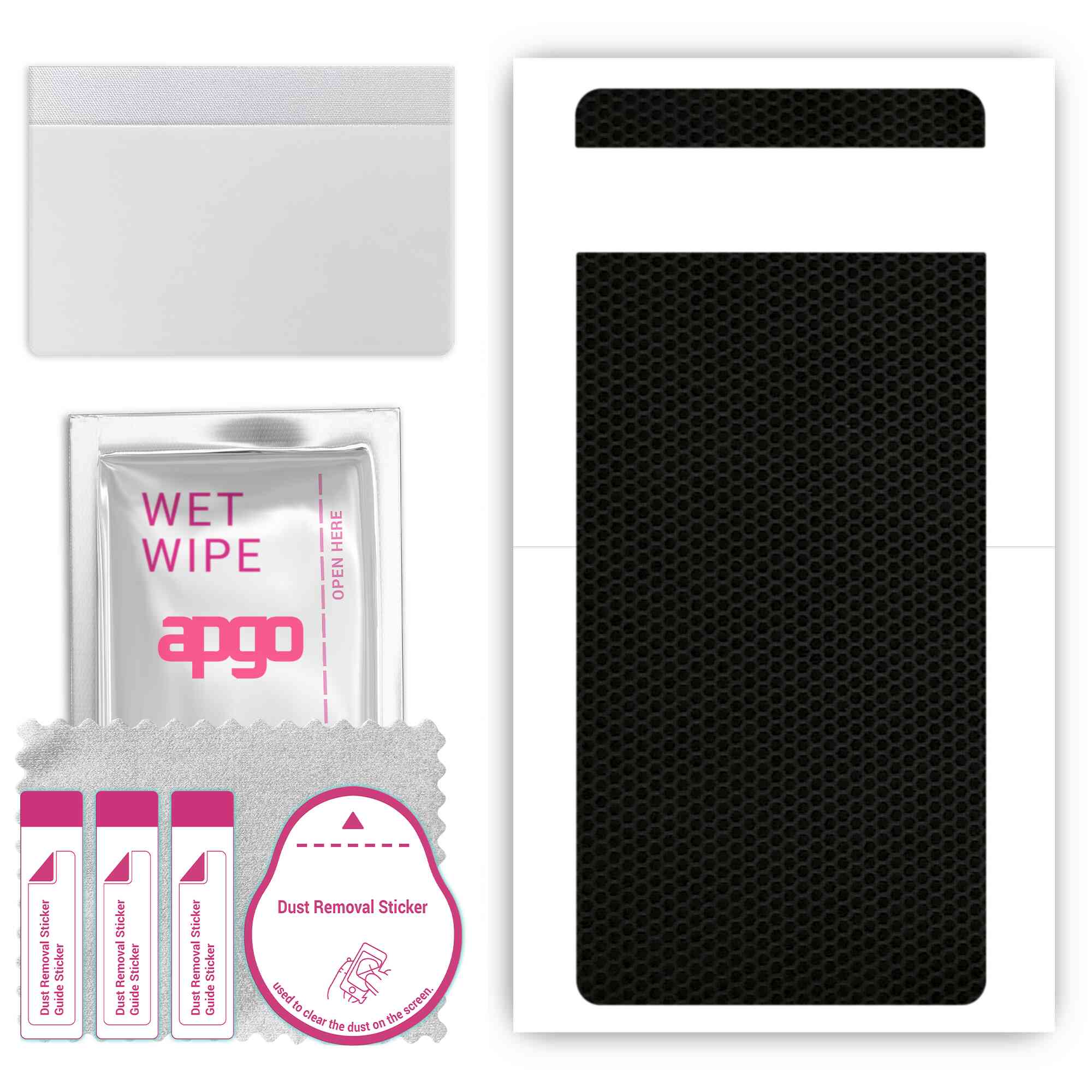 

apgo Protective Skin Sticker for the back compatible with Google Pixel 6a, Wrap Film, Foil, Vinyl - Pattern Matrix