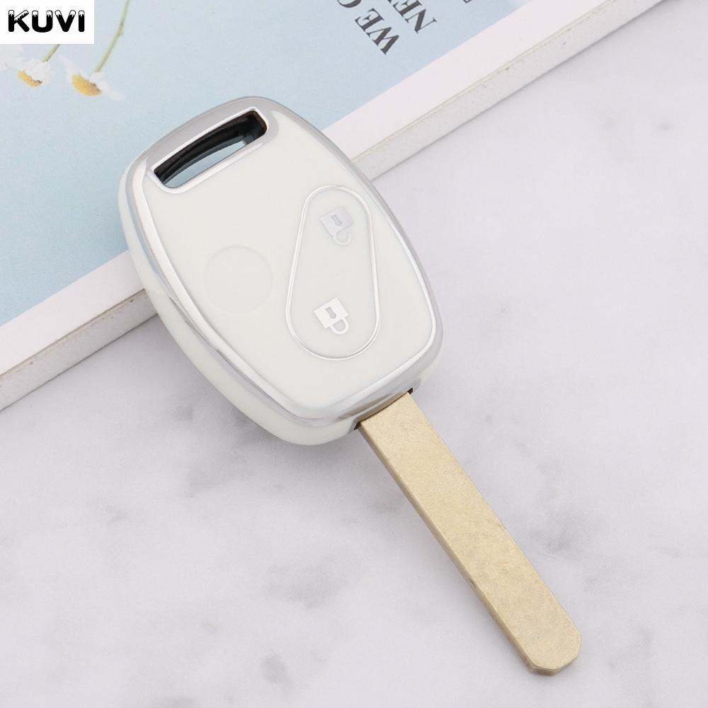 Fashion Tpu Car Remote Key Case Cover Shell For Honda Accord Civic Crv Cr-V Pilot Insight Ridgeline Protector Fob Accessories