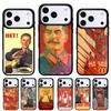 Vintage Stalin USSR CCCP Phone Case for iPhone 17 Air 16e 15 14 13 Pro Max Back Cover for 12 11 Pro Coque