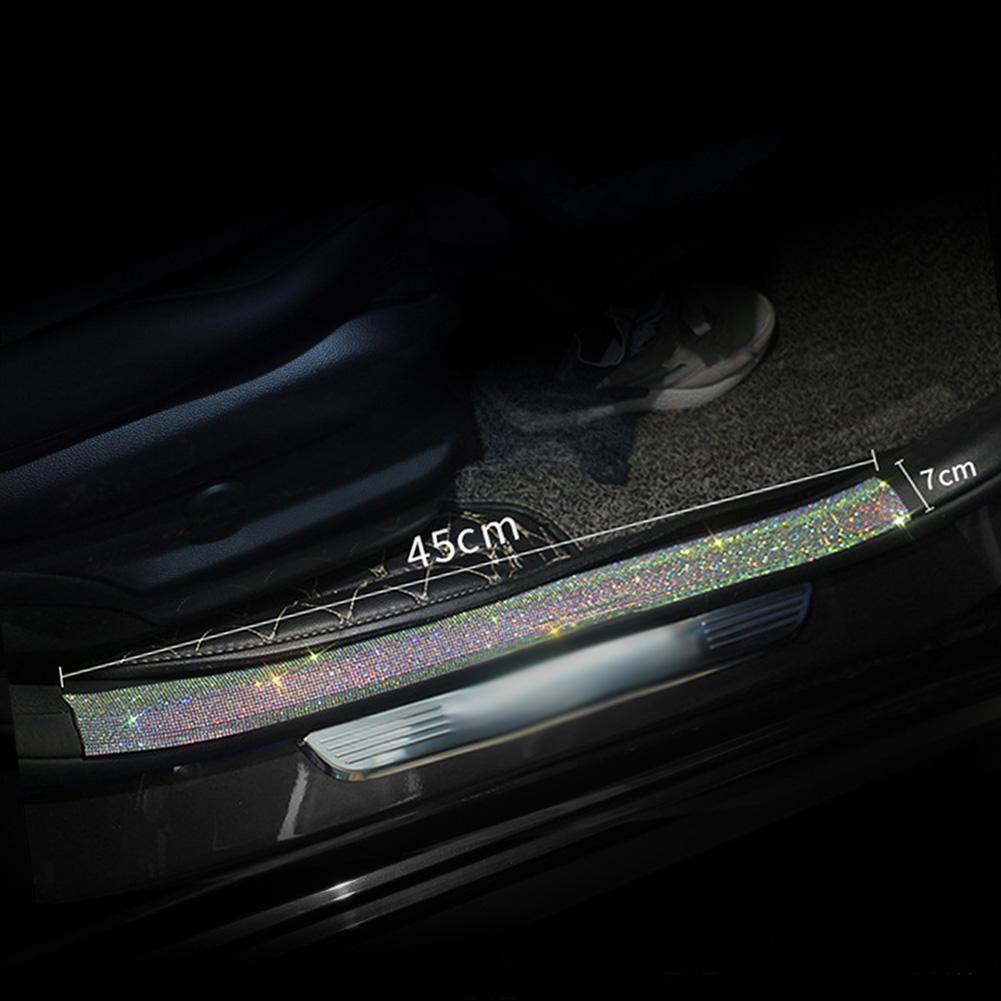 45CM Strass Auto Aufkleber Dekoration Auto Multifunktions Schwelle Schützen Aufkleber Band Auto Schutz Kratzfest
