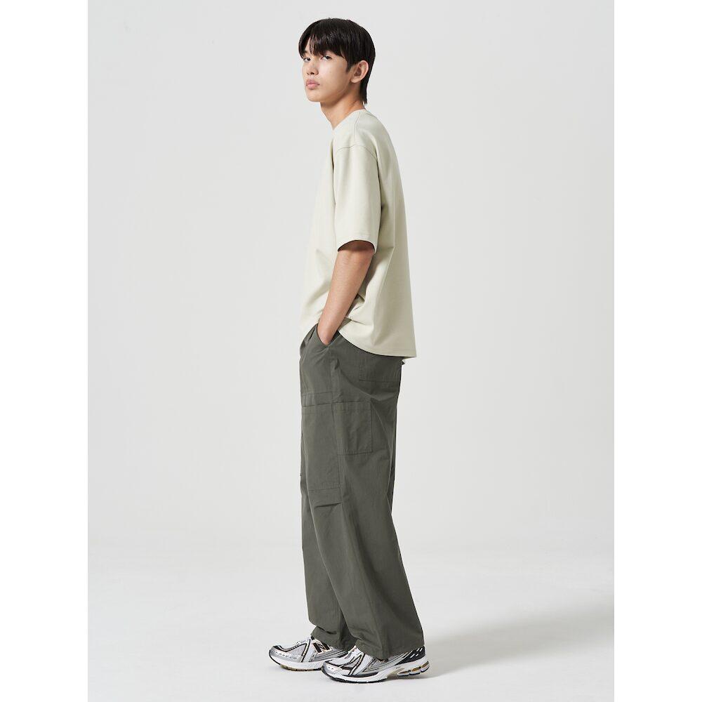8SECONDS Cotton Open Pocket Elastic Waist Pants Khaki (454721Lqah)