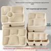 ZISIZ Disposable Multi-compartment Paper Lunch Box
